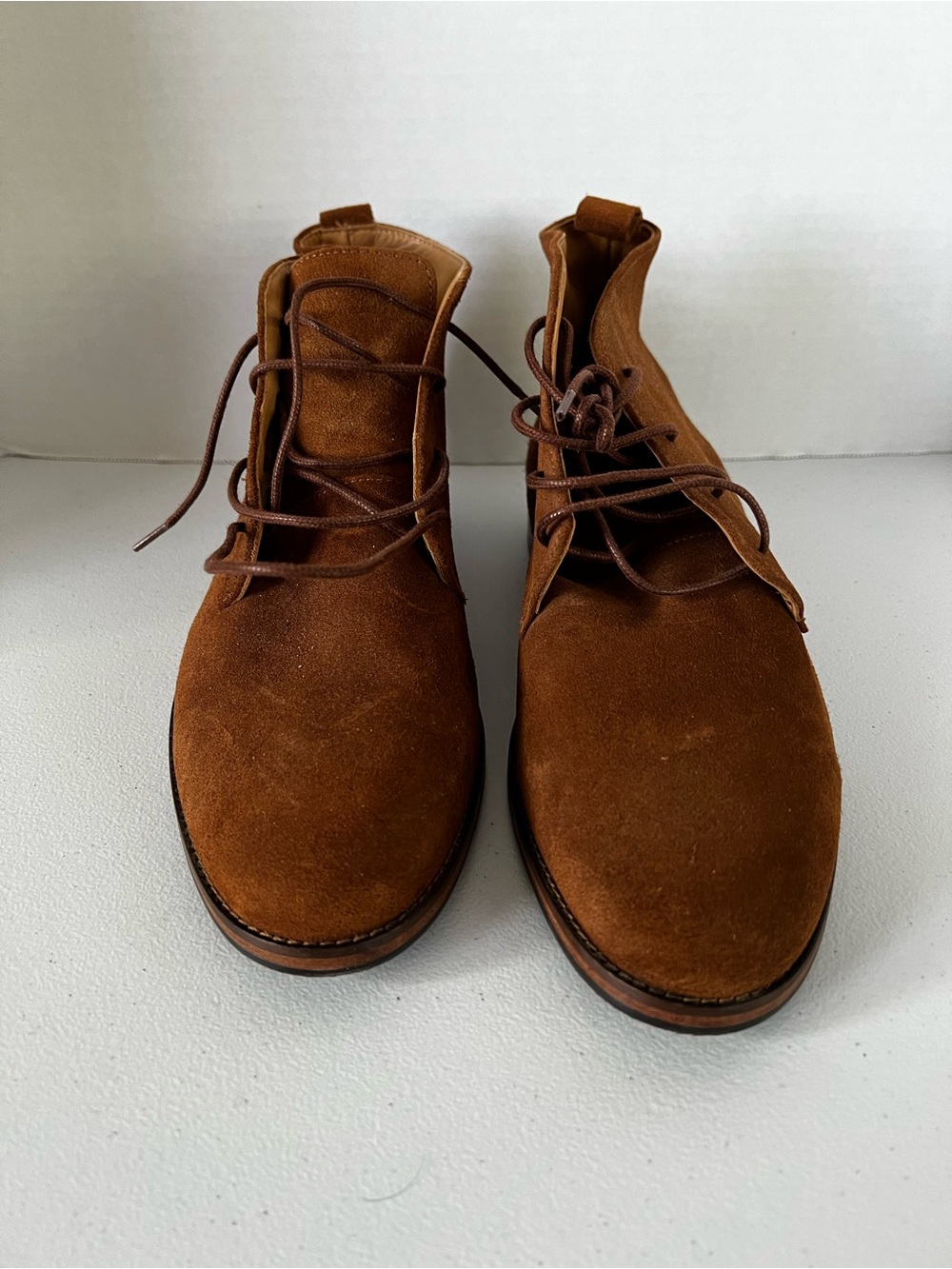 October Edition Chukka John Boots Size 42 - Size US 9 Camel Suede Leather